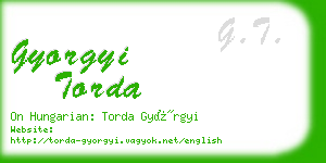 gyorgyi torda business card